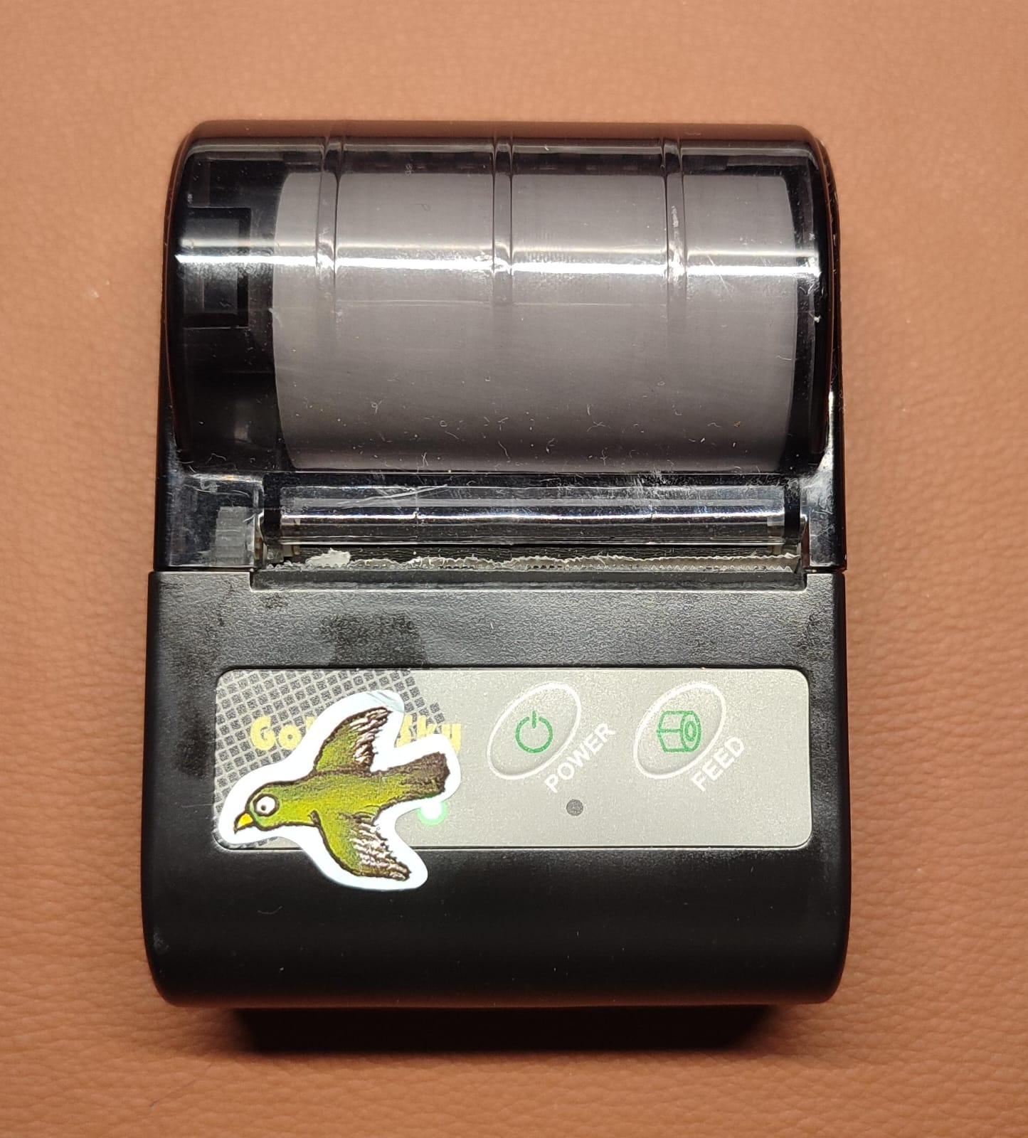 Uma impressora térmica portátil